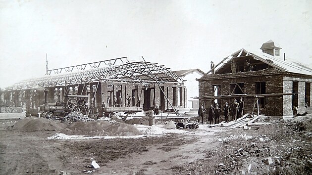 Stavba elezren na Borku GPS: 49.8340575N, 13.7941519E