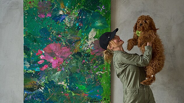 Vlastina Sv�tkov� a jej� obraz L�ska a Vesm�r