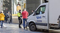 Strá�níci na n�kolika místech hlídají vjezd do historického centra Brna. Pokuty...