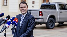 Petr Macinka (Motoristé) po jednání s prezidentem Petrem Pavlem. (6. íjna 2025)