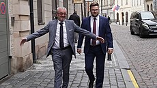 Marek Benda dorazil do volebního tábu SPOLU do hotelu Grand Majestic Plaza v...