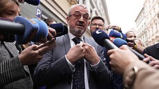 Marek Benda dorazil do volebního tábu SPOLU do hotelu Grand Majestic Plaza v...