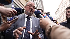 Marek Benda dorazil do volebního �tábu SPOLU do hotelu Grand Majestic Plaza v...