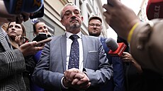 Marek Benda dorazil do volebního tábu SPOLU do hotelu Grand Majestic Plaza v...