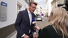 Ministr dopravy Martin Kupka dorazil do volebního �tábu SPOLU. (4. �íjna 2025)