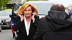 Alena Schillerová dorazila do volebního tábu hnutí ANO na Chodov. (4. íjna...