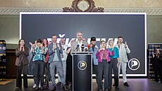 Tisková konference Pirátské strany po volbách do Sn�movny. (4. �íjna 2025)