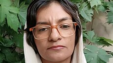 Íránská aktivistka Somajeh Raídíová, která zemela ve vznici Karak.