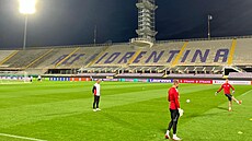 Olomoucká Sigma trénuje na Stadio Artemio Franchi.
