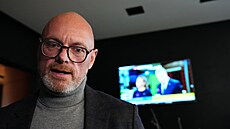 Volby do Poslanecké sn�movny. Volební �táb ANO, Robert Plaga. (4. �íjna 2025)