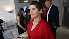 Volební táb Stailo v hotelu Vista v Ostrav sleduje výsledky. Jana Maláová....