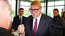 Ale Juchelka ve tábu ANO v Praze na Chodov. (4. íjna 2025)