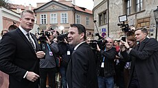 Martinický palác Volební táb strany Motoristé sob. Petr Macinka a Filip...