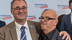 Martinický palác. Volební táb strany Motoristé sob. Boris astný a Oto...