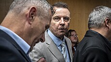 Volební �táb SPD v hotelu Don Giovanni. Jind�ich Rajchl. (4. �íjna 2025)