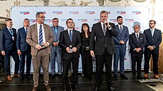 Martinický palác. Volební táb strany Motoristé sob. Boris astný a Filip...