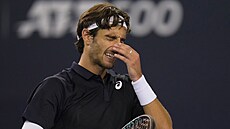 Italský tenista Lorenzo Musetti na turnaji v Pekingu