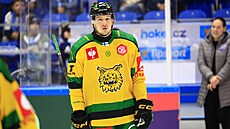 Radek Kueík v dresu Ilves Tampere na led Brna.