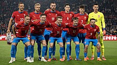 Základní sestava eské reprezentace pi utkání s Chorvatskem.
