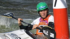 Vodní slalomá Matyá Novák na mistrovství svta v Penrithu.