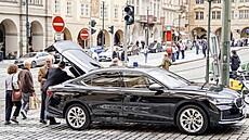 Ministr pro evropské záleitosti Martin Dvoák pijela na zasedalo...