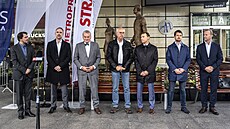 Na tiskové konferenci k uzav�ení stanice metra A Flora kv�li generální oprav�...