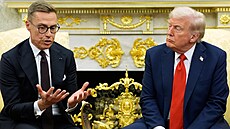 Americký prezident Donald Trump a finský prezident Alexander Stubb se setkali v...