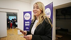 Volební táb hnutí ANO v Jihlav (4. íjna 2025)