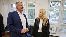 Volební táb hnutí ANO v Jihlav (4. íjna 2025)