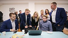 Volební táb hnutí ANO v Jihlav (4. íjna 2025)