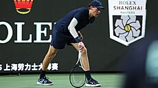 Jannik Sinner nedohrál utkání tetího kola v anghaji.