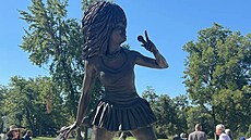 Nová socha Tiny Turnerové. (1. íjna 2025).