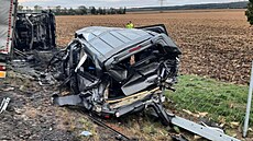 Nákladní vz u Tetic na Znojemsku narazil do osobního auta s pívsem...