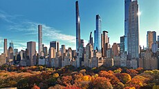 Central Park v New Yorku b�hem podzimu.