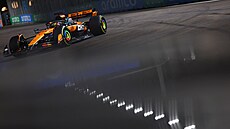 Oscar Piastri z McLarenu b�hem tréninku v Singapuru