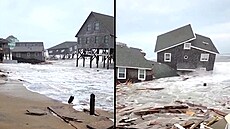 V Buxtonu v Severní Karolín se zítilo do Atlantiku nejmén pt neobydlených...