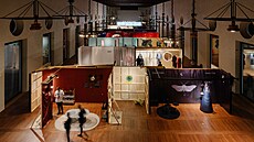 Píprava výstavních prostor Designblok v Jízdárn Praského hradu v roce 2024