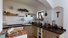 Kuchyská linka není nijak velká, ale naprosto dostaující potebám obyvatel.