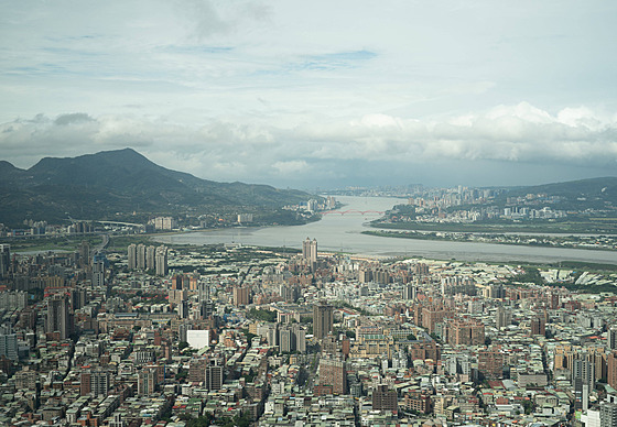 Tchaj-pej z výky (13. listopadu 2024)