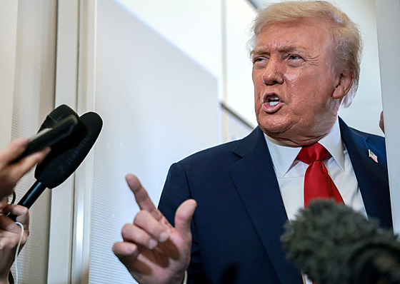 Americký prezident Donald Trump na cest do Izraele (13. íjna 2025)