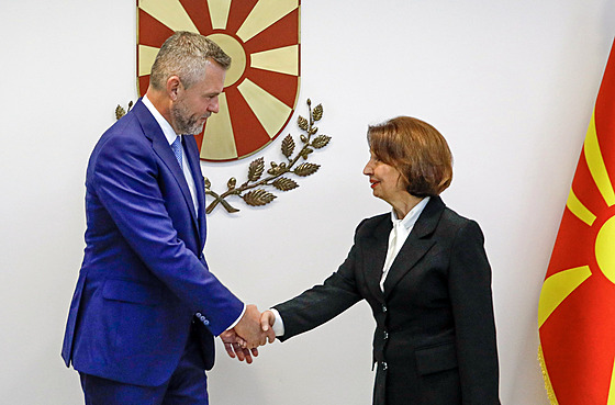 Slovenský prezident Peter Pellegrini navtívil Severní Makedonii a setkal se s...