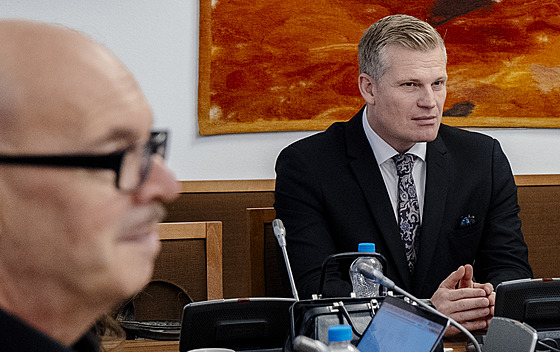 Filip Turek na jednání poslaneckého klubu Motorist sob