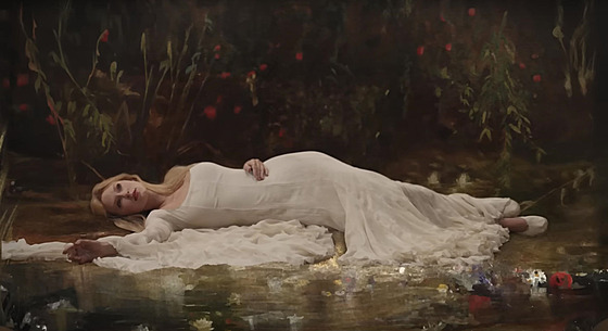 Taylor Swift jako Ofélie v hudebním klipu