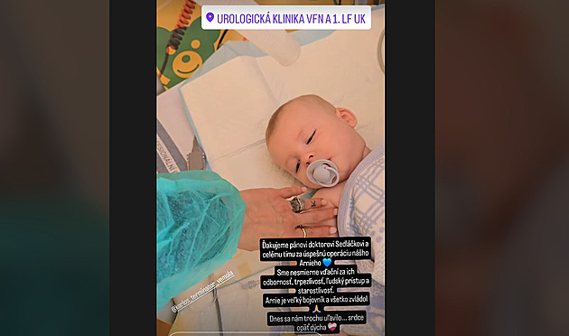 Půlroční syn Karlose Vémoly podstoupil operaci ledvin. Srdce opět dýchá, píše Lela