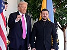 Americký prezident Donald Trump vítá v Bílém dom� ukrajinského lídra Volodymyra...