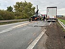 Tragick nehoda uzavela silnici I/16 u idnvsi. idi osobnho vozu po stetu...