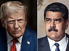 Donald Trump (vlevo) a Nicolás Maduro.