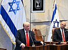 Americký prezident Donald Trump p�i projevu v izraelském Knesetu (13. �íjna...