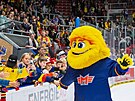 Nov maskot eskobudjovickch hokejist z HC Motor bav v Budvar arn...