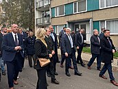 Prezident Petr Pavel a jeho manelka Eva navtívili sídlit ve luknov, které...